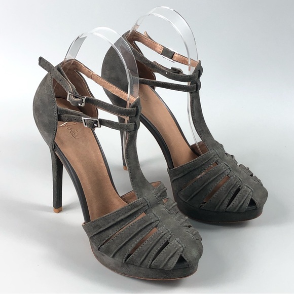 Joie Rexanne Women’s Gray Platform Heels Size 8.5 - Picture 4 of 12